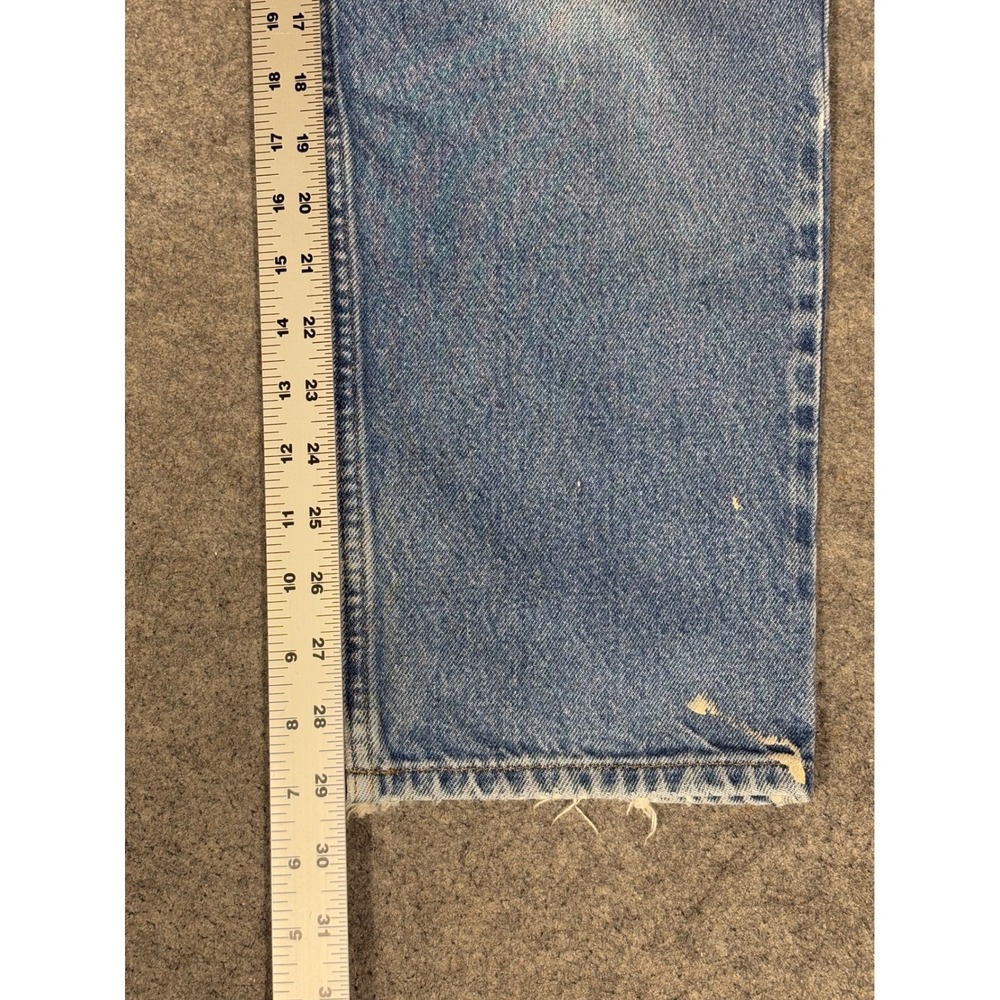 LL Bean Relaxed Fit Mens Jeans 32x29 Medium Wash Blue Denim Cotton 134770 - Picture 7 of 9